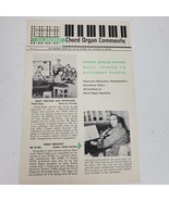 Vintage 1958 Hammond Chord Organ Comments Mailer Brochure Ephemera - $8.06