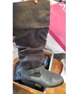 NEW Womens A2 Aerosoles Women&#39;s Ride with Me XC Boots Gray Calf High Buc... - $1,395.97 MXN