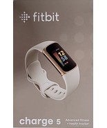 Fitbit Charge 5 Activity Tracker - Lunar White/Soft Gold Stainless Steel - £74.07 GBP
