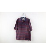 Vintage 90s Fila Mens Large Faded Striped Short Sleeve Tennis Golf Polo ... - $44.50