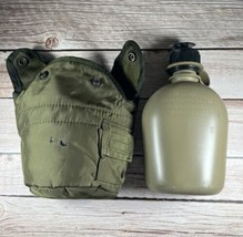 US Army Military Canteen, 1 Quart, With Insulated Pouch NBC Cap Official... - $11.87