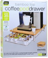 Bamboo Top Coffee Pod Drawer, Single Serve K-cups - €34,19 EUR