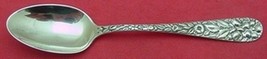 Hand Chased Rose by Schofield Sterling Silver Coffee Spoon 5 3/4&quot; - £37.88 GBP