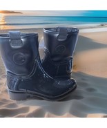 Black Patent Rain Boot Size 10 Us - $543.42 MXN
