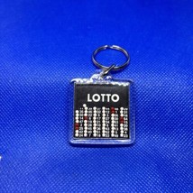Vintage Win With LOTTO Lottery Keychain Keyring Plastic Dickford - £5.40 GBP