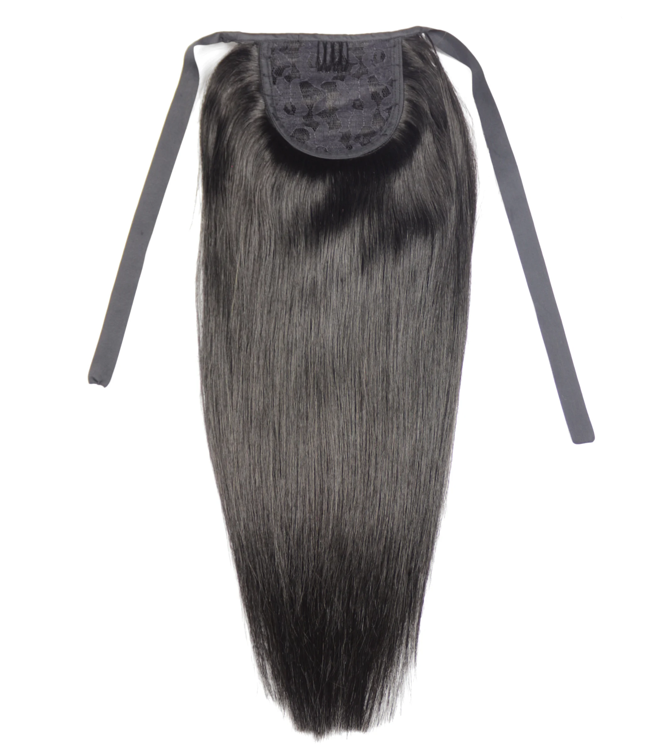 ZZHAIR 100% Human Remy Hair Extensions 16"-20" Ribbon Ponytail 60g Horsetail - $78.30