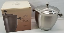 Lenox Tuscany Classics Collection Stainless Steel Metal Ice Bucket Insulated 9&quot; - £31.55 GBP