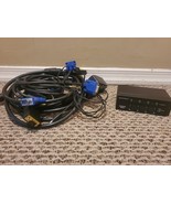 Monoprice 2x4 VGA Matrix VX-8204F 2 Input 4 Output + 6 VGA Cables - $743.95 MXN