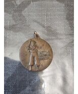 1973 Vintage Little League Baseball  Award Coin Pin Medal Token Button Charm - $36.24 CAD