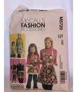 McCall;s Fashion Accessory  M5720 OSZ Sewing Pattern  Aprons Misses Chil... - £7.98 GBP
