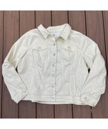 Westport 1962 W&#39;62 Light Yellow Denim Jacket Size 2X Button Front Summer... - $24.98 CAD