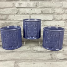 Whalers Tiki Mugs Cups Purple Rum Tiki Face No Handle Barware Lot of 3 - $23.10