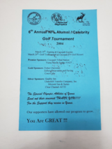 6th Annual NFL Alumni Golf Tournament Program Signed By Roman Gabriel &amp; ... - £11.76 GBP