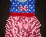 NEW Boutique Girls 4th of July Patriotic Ruffle Tunic Shirt Size 5-6 - $12.99