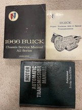 1966 Gm Buick All Series Chassis Service Manual Set 2 Vol Stained Damaged Oem - $83.26