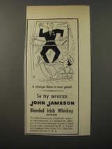 1953 John Jameson Irish Whiskey Ad - A change does a man good - Window Washer - £14.62 GBP