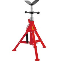 Mophorn V Head Pipe Stand 1/8&quot;-12&quot; Capacity,Adjustable Height 20&quot;-37&quot;,Pipe Jack  - £111.64 GBP