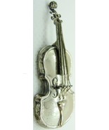Sterling Silver Brooch 925 Hallmarked Beau Sterling  Vintage Violin Musi... - £55.52 GBP