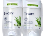 2 Pack Ivory 24 Hr Odor Protection Gentle Deodorant Hint Of Aloe 2.4oz - $29.99