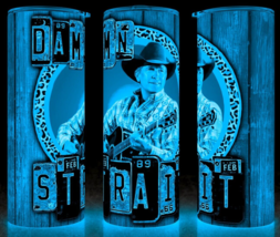 Glow in the Dark George Strait Damn Strait Cup Mug Tumbler 20oz - £17.54 GBP