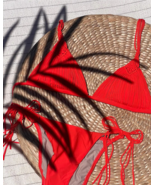2024 New Brazilian Bandage Stripes Swimsuit Two Piece Set - $64.95