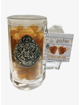 Harry Potter Butterbeer Glass Mug &amp; Chewy Candy Fantastic Beasts Honeydukes - £17.25 GBP