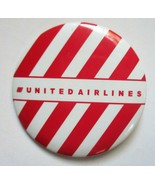 Vintage UNITED AIRLINES Red Stripes with Small Tulip 2&quot; Diameter Pinback... - $136.09 MXN