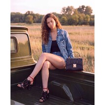 The Infanta Black Spike Leather Ankle Strap Women Sandal image 13