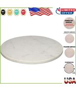 Stylish Round Marble Cheese Tray &amp; Cutting Board with Scratch Protection... - $1,181.46 MXN