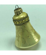 KREBS WEST GERMANY CHRISTMAS ORNAMENT vintage bell crown cap Bohemia gla... - £10.86 GBP