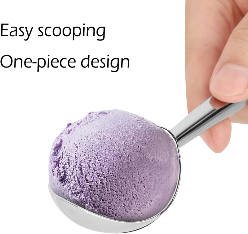 Leden Heavy Duty Metal Ice Cream Scoop - Non-Stick Aluminum Scooper for Hard Ice Item image 3