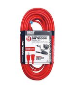 Master Electrician 02408ME 50-Feet Round Vinyl Extension Cord, Red - $915.32 MXN