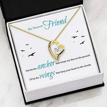 Express Your Love Gifts My Dearest Friend Seagulls Message Card Forever Necklace - £39.65 GBP