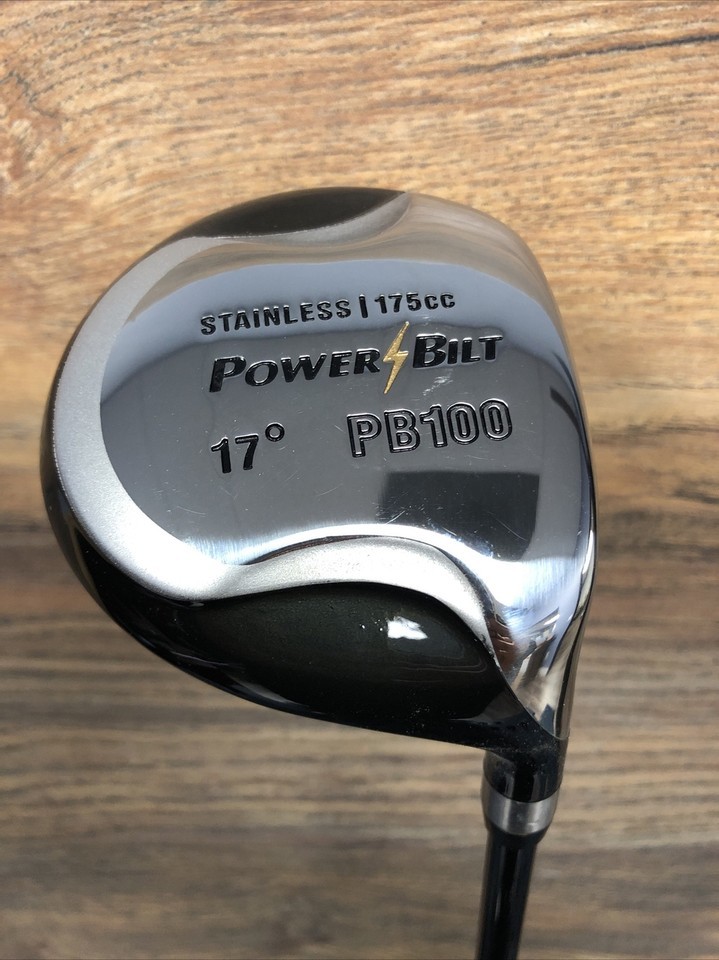 DEMO RH Mens Powerbilt PB100 175cc Stainless 17ยฐ Fairway Wood Mid Flex 5949-PB1 Item image 2