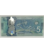 Canadian 2013 $5 M.Carney Changeover Note Serial # HBG1437851 - £11.57 GBP