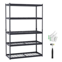 VEVOR Storage Shelving Unit, 5 Tier 3000 lbs, 20" D x 48" W x 72" H, Black - $110.99