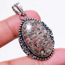 Black Fossil Coral Oval Shape Gemstone Handmade Pendant Jewelry 1.90&quot; SA... - £3.98 GBP
