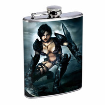 Persian Pin Up Girls D12 Flask 8oz Stainless Steel Hip Drinking Whiskey - £11.62 GBP