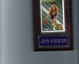JOHN STOCKTON PLAQUE UTAH JAZZ BASKETBALL NBA  C - £0.77 GBP