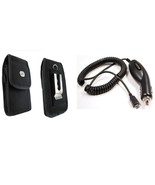 Car Charger+Canvas Belt Case Holster W Clip/Loop For Motorola Moto Razr ... - £21.10 GBP