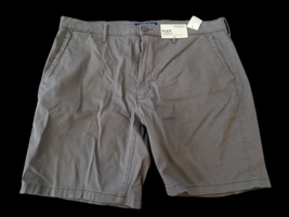 Gray Chino Shorts Size 40 Mens NEW Flex Flat Front Classic Fit Arizona J... - $46.39