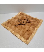 Cloud Island Brown Puppy Dog Soft Swirl Lovey Satin Trim Baby Security B... - $39.50