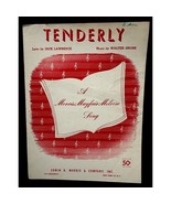 Tenderly Vintage Piano Sheet Music 1946 Vintage Jack Lawrence Walter Gross - £7.82 GBP