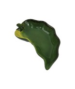 Salsa Dip Bowl Chili Pepper GREEN Jalapeno Serving Dish Clay Art La Mesa - $147.90 MXN