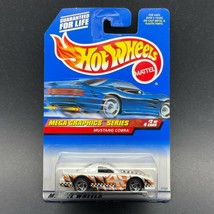 Hot Wheels Mega Graphics Mustang Cobra Car Team Wagner Diecast 1/64 Scale #974 - £6.74 GBP