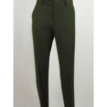 Men RENOIR Suit Seprates Solid 2 Button Business Formal Slim Fit 201-10 Olive image 15