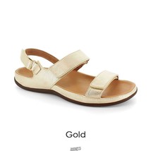 The Lady&#39;s Fatigue Relieving orthotic Sandals Shoes GOLD 7 hook-and-loop... - £45.54 GBP