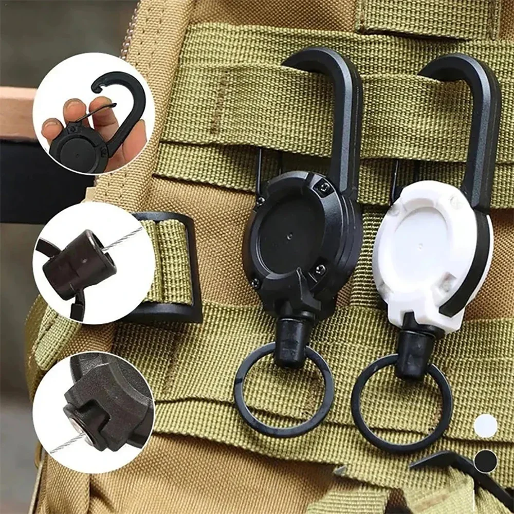 Outdoor Automatic Heavy Duty Retractable Wire Rope Luya Anti-theft Tactical - £9.06 GBP+