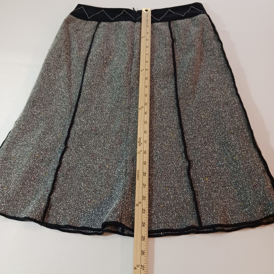 Sag Harbor F53288GY Women's Back Zip A-Line Gray Skirt Size 8 Item image 13