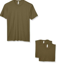 Marky G Apparel Men&#39;s CVC Crew T-Shirt (3 Pack) Military Green XS New Solid - £6.73 GBP